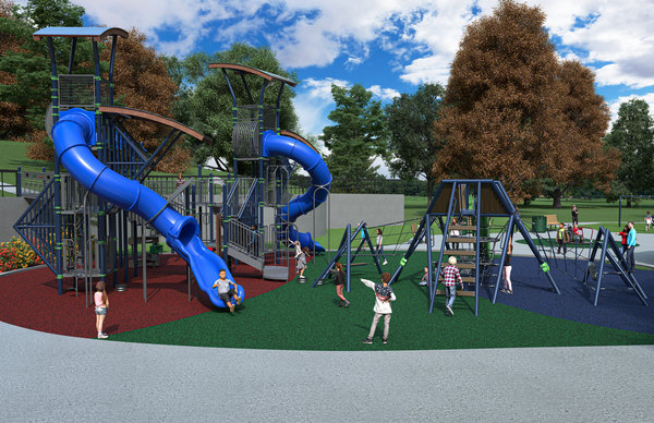 Vlasis Park Playground Rendering